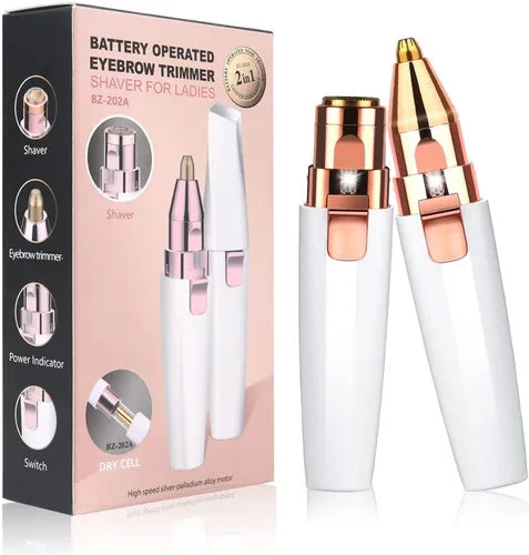 Combo LuxeGlow® 2x1 - Depiladora facial y de cejas
