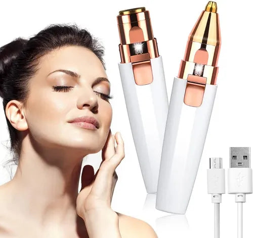 Combo LuxeGlow® 2x1 - Depiladora facial y de cejas